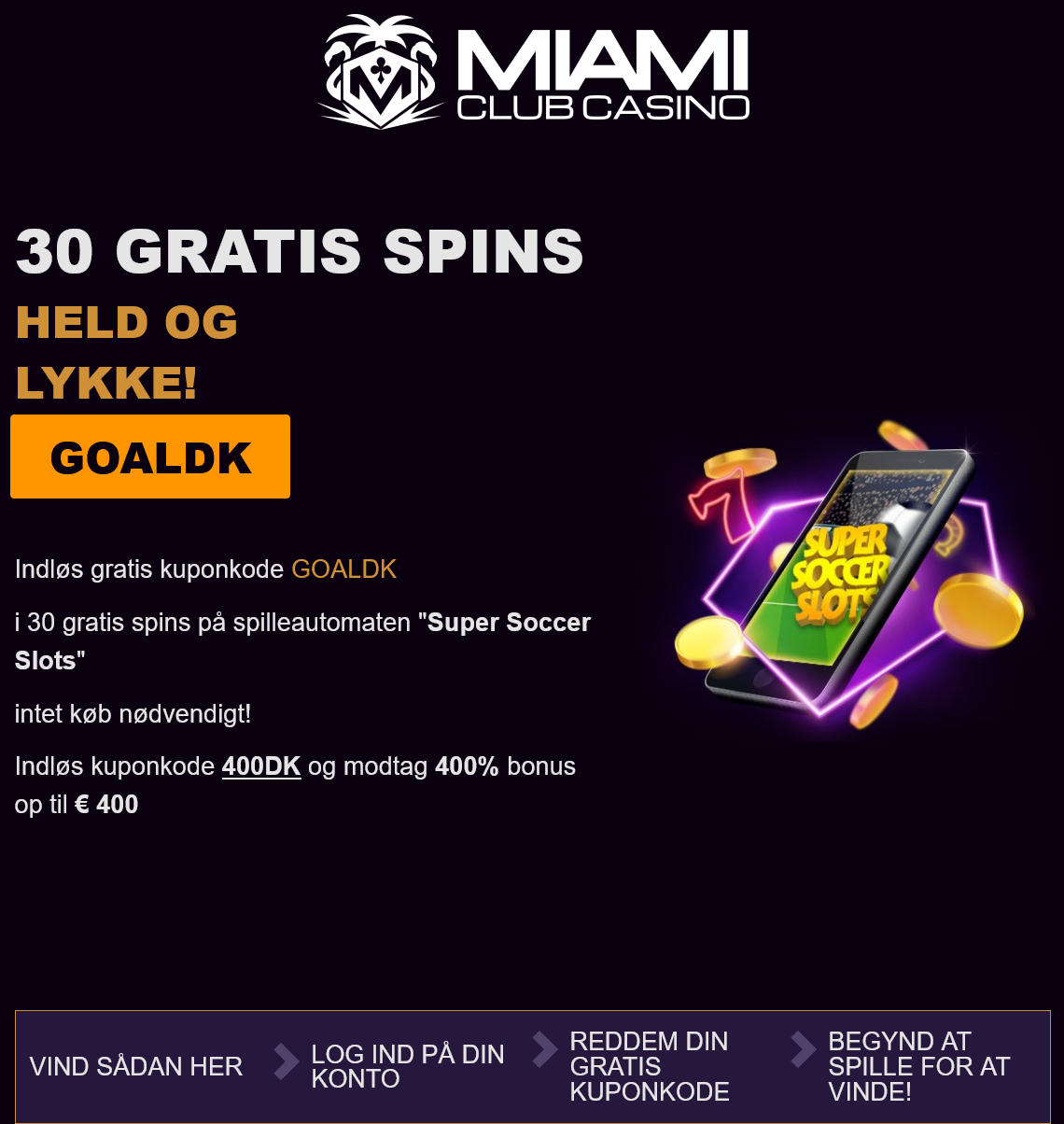 Miami Club 30 Free Spins