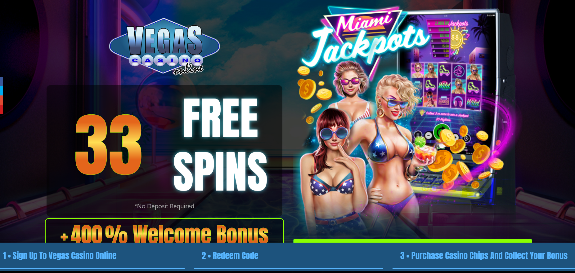 300% WELCOME BONUS + 33
                                            FREE SPINS